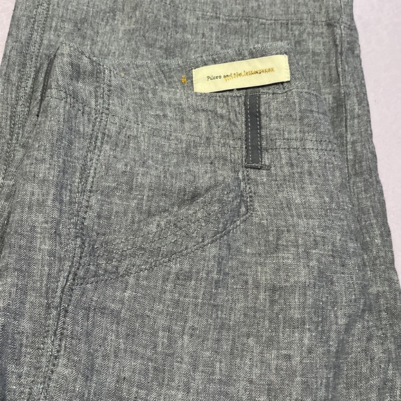 Anthropologie Linen Pilcro Heathered Wide Leg Pant Size 6 - Picture 15 of 16